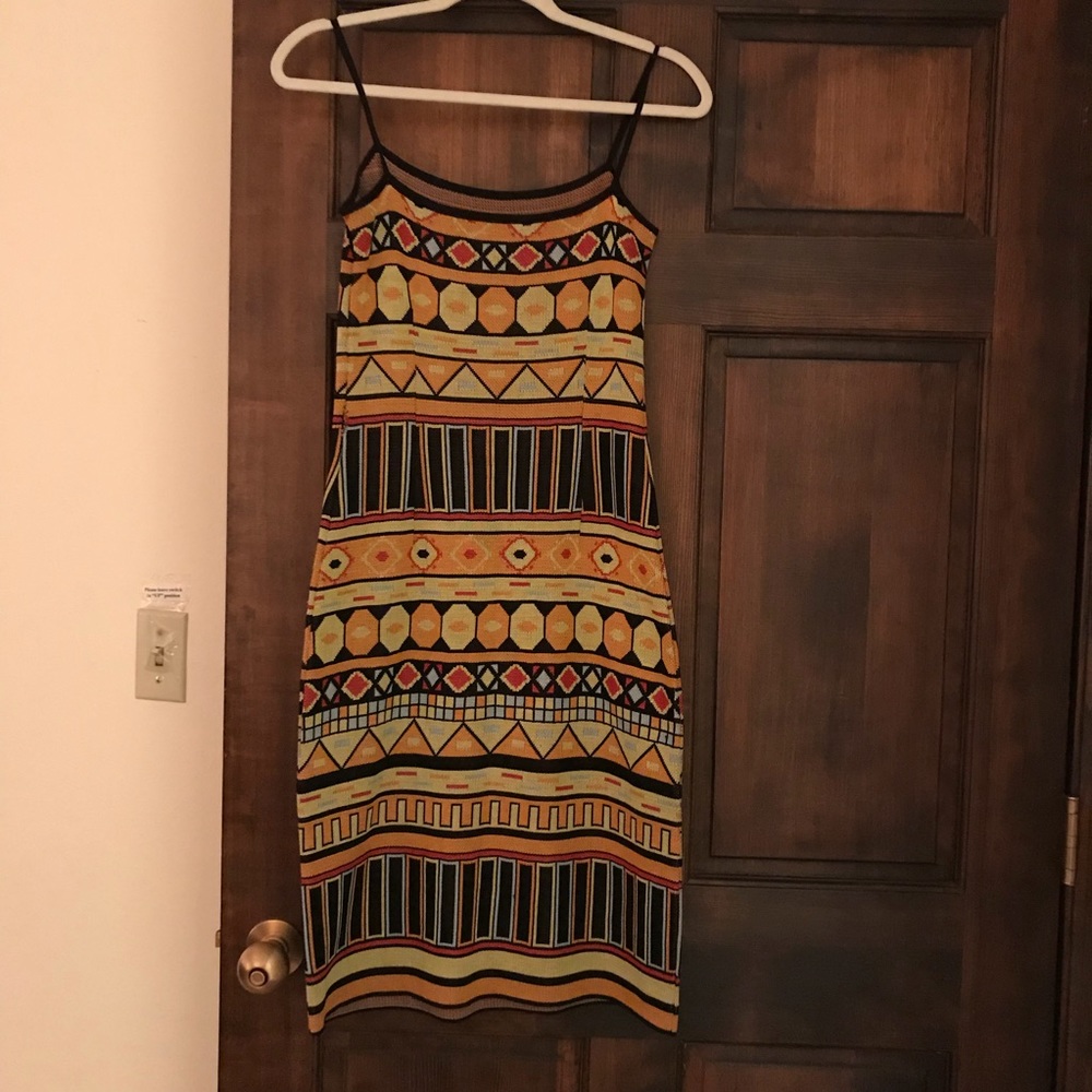 Luca Luca spaghetti strap knitted dress size small